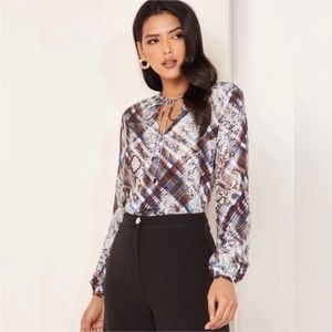 NWT TED BAKER CAALLA QUARTZ BLOUSE SZ 6 US OR TED SZ 2